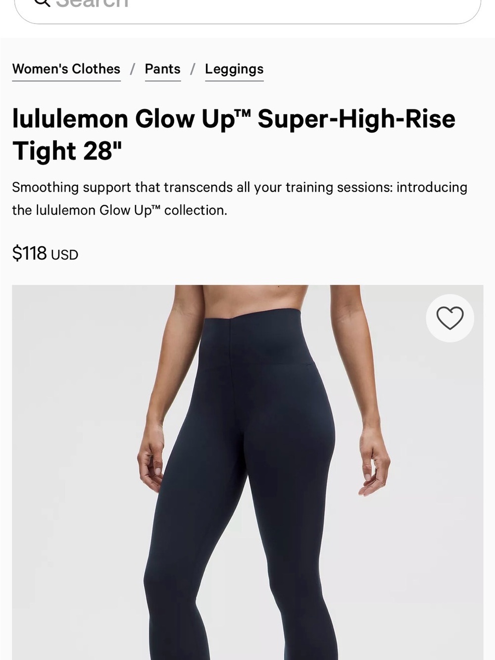 lululemon athletica Navy High-Rise Performance Leggings